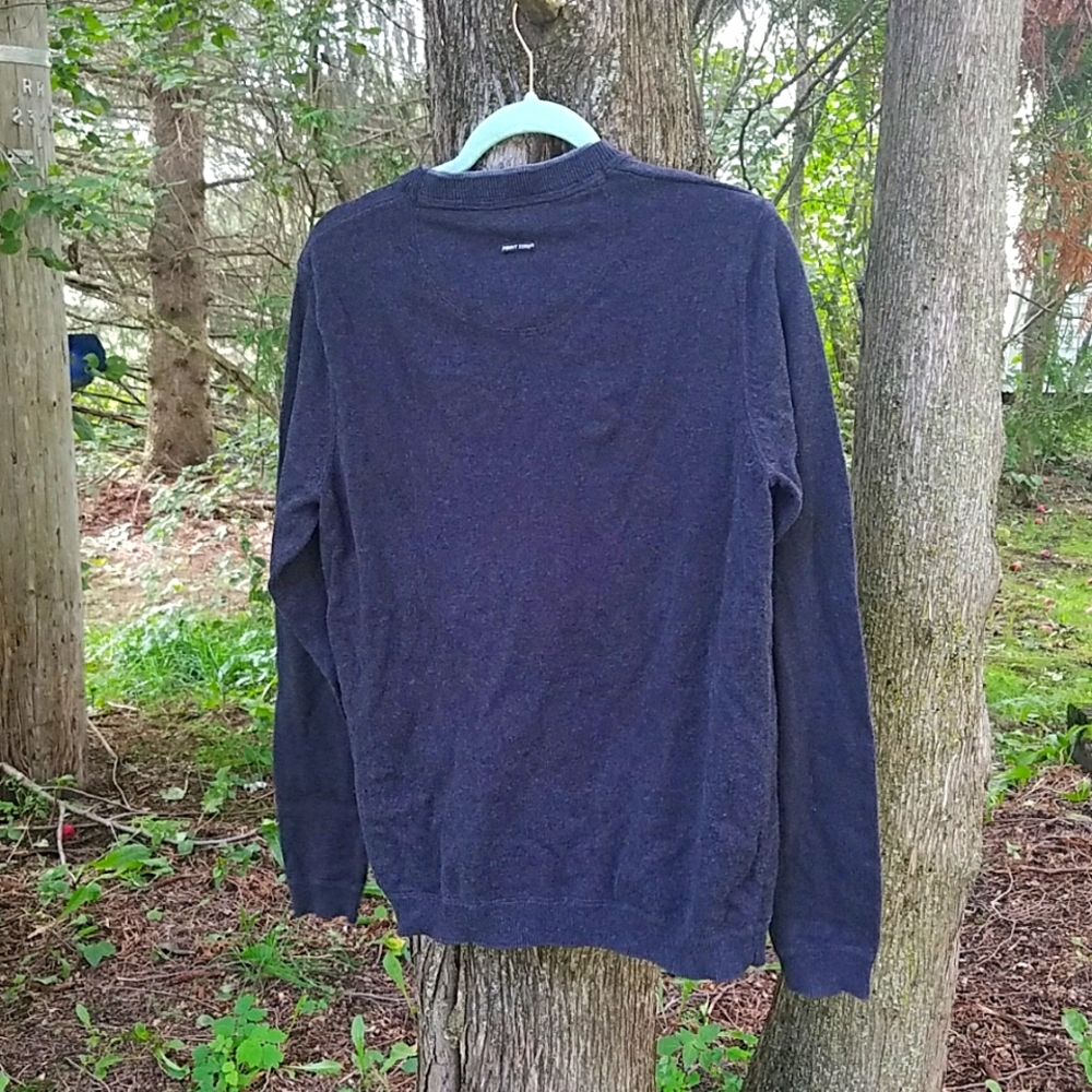 Point Zero Black Label Button Crew Neck Sweater - Picture 3 of 8